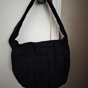 Black Quilted Shoulder Bag
